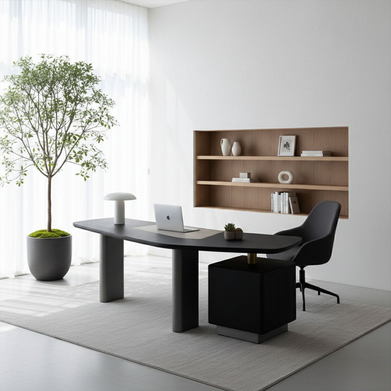 BEACON Mono Office Desk JK-J35 with sleek surface and sturdy legs, ideal for modern workspace or home office setup.