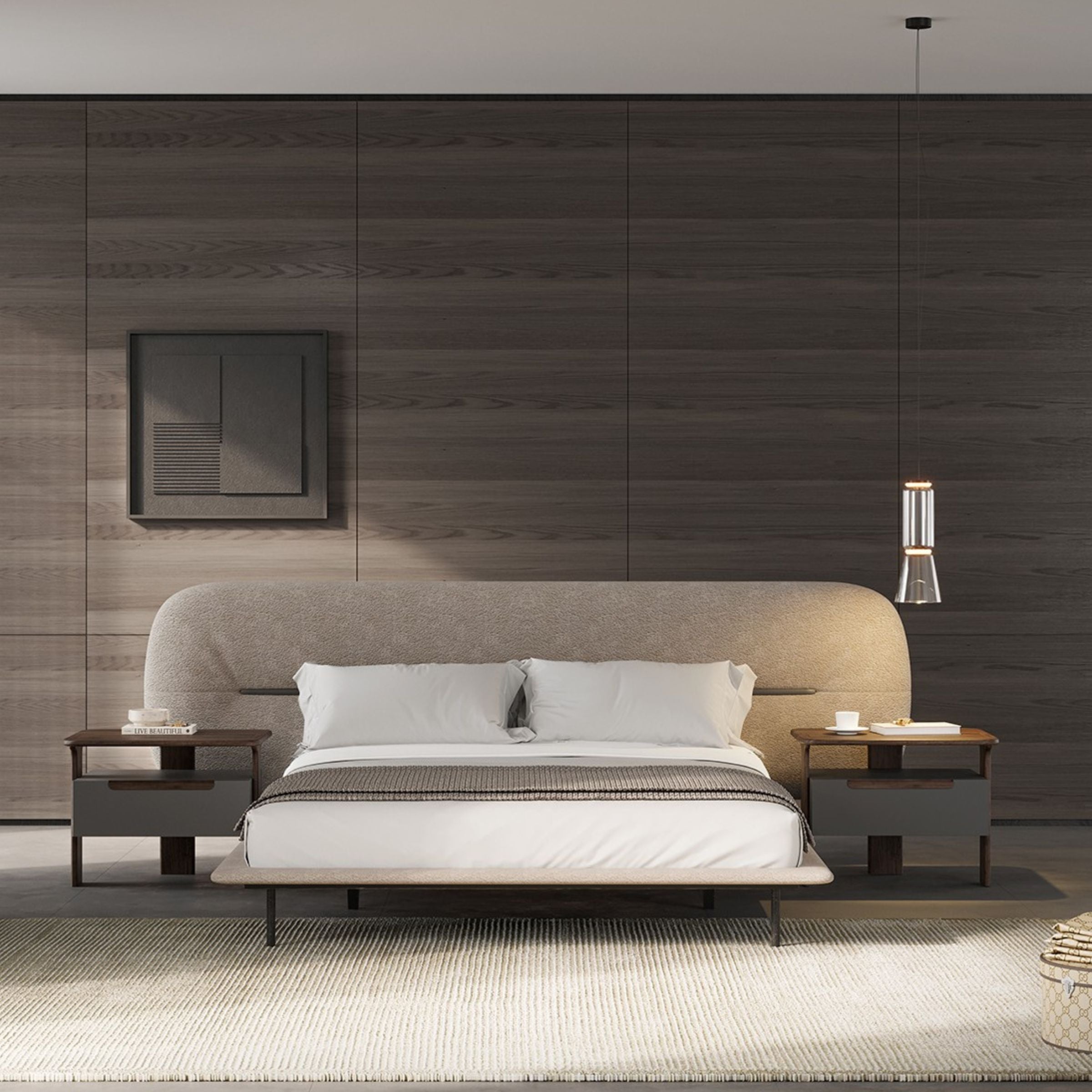 Pre-order 25 Days Delivery Lova Kingsize Bedstead 180cm YOLVA-BG - Bedsteads - ebarza Furniture UAE | Shop Modern Furniture in Abu Dhabi & Dubai - مفروشات ايبازرا في الامارات | تسوق اثاث عصري وديكورات مميزة في دبي وابوظبي