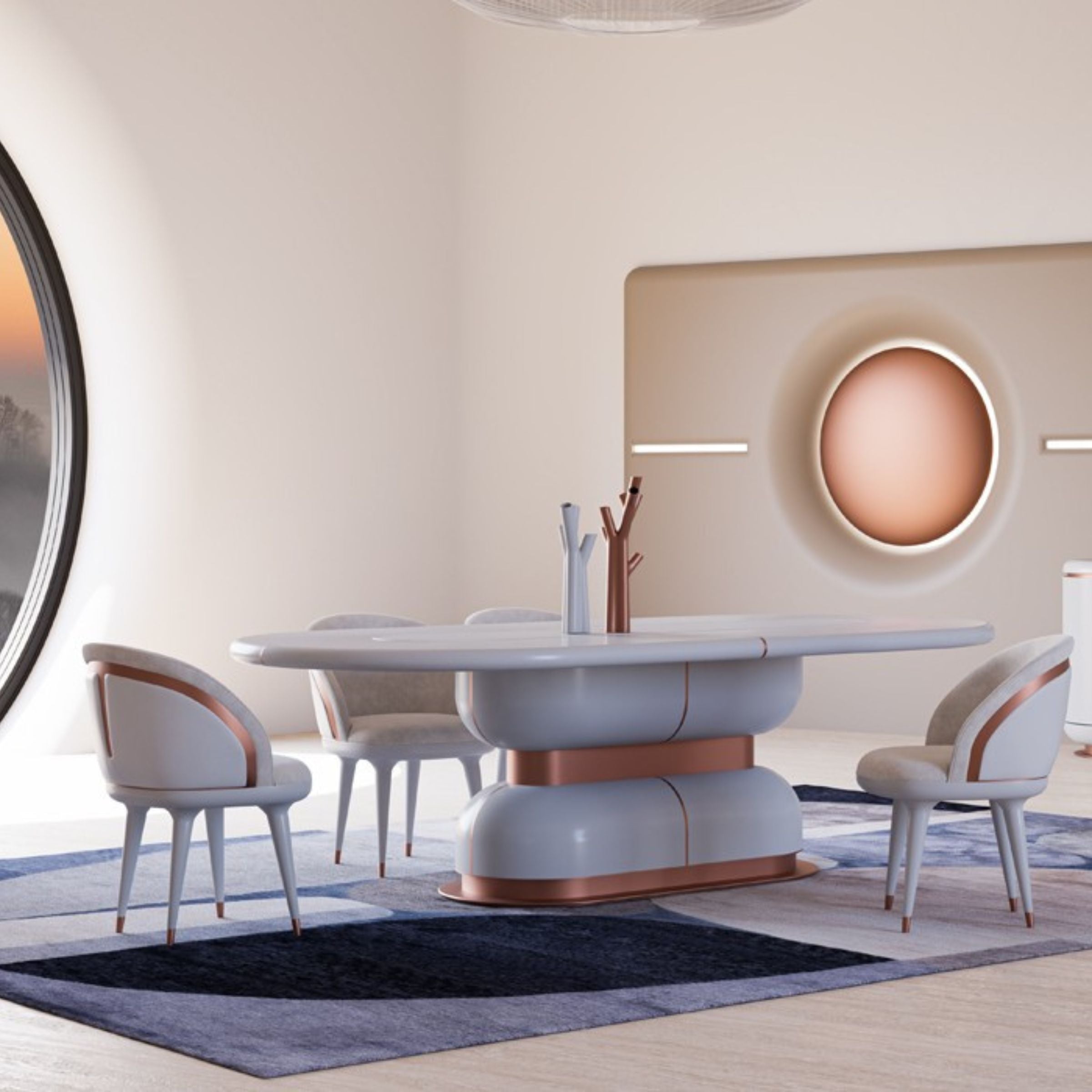 Display Item - Tulip Dining Table 260*120 CM MASTLP001-YAS - DISPLAY ITEM - ebarza Furniture UAE | Shop Modern Furniture in Abu Dhabi & Dubai - مفروشات ايبازرا في الامارات | تسوق اثاث عصري وديكورات مميزة في دبي وابوظبي