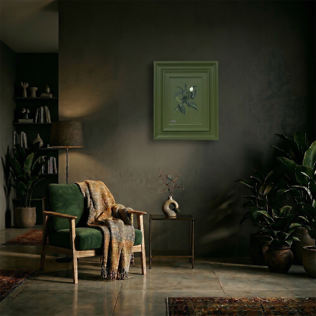 Handmade 50x60cm wall painting by BEACON (TYDG), featuring abstract art with vibrant colors and textured details.