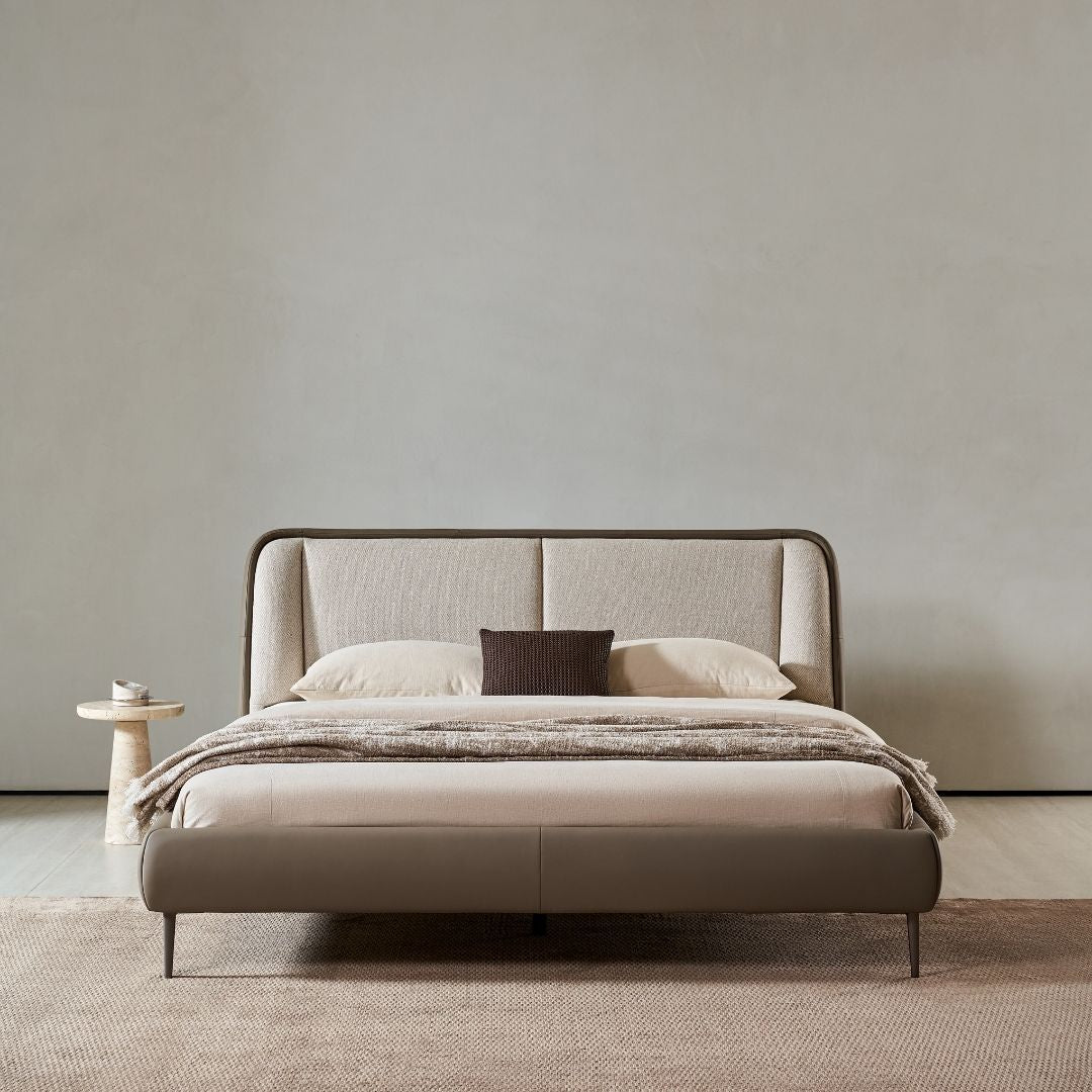 Pre-order 15 Days Delivery Rune King Size Bed - AMF-C597 - Bedsteads - ebarza Furniture UAE | Shop Modern Furniture in Abu Dhabi & Dubai - مفروشات ايبازرا في الامارات | تسوق اثاث عصري وديكورات مميزة في دبي وابوظبي