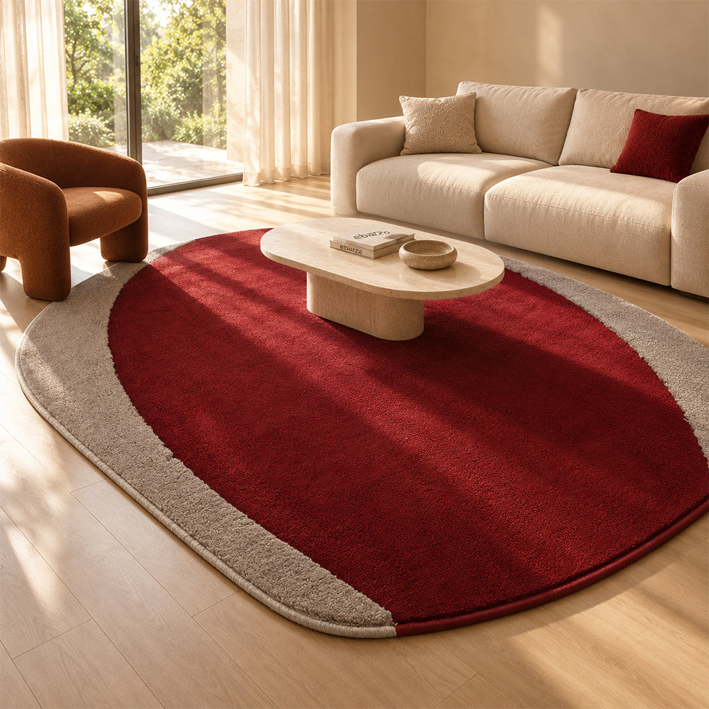 495x350CM SHELL-02 Round Rug - INNER (BOUNTY 20) - OUTER BROWN 88 (C1631) - SH-02