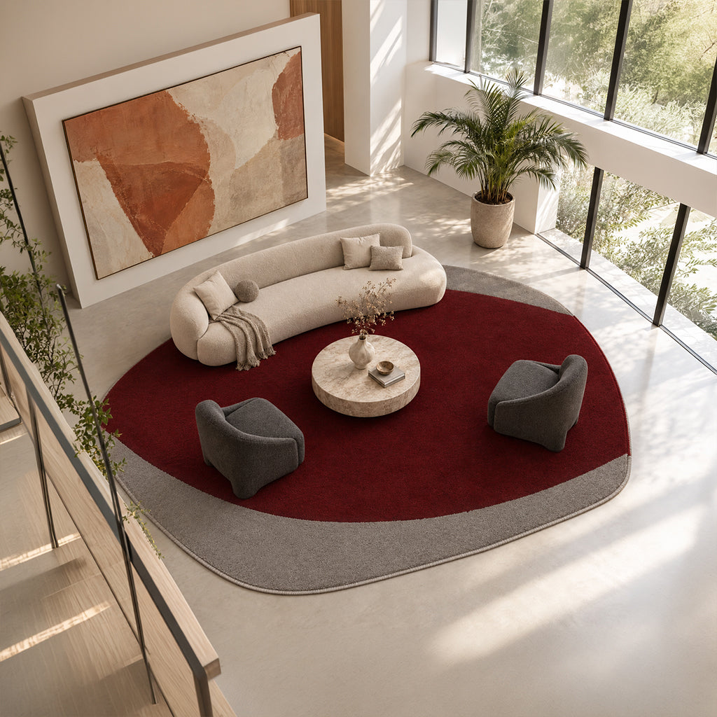495x350CM SHELL-02 Round Rug - INNER (BOUNTY 20) - OUTER BROWN 88 (C1631) - SH-02