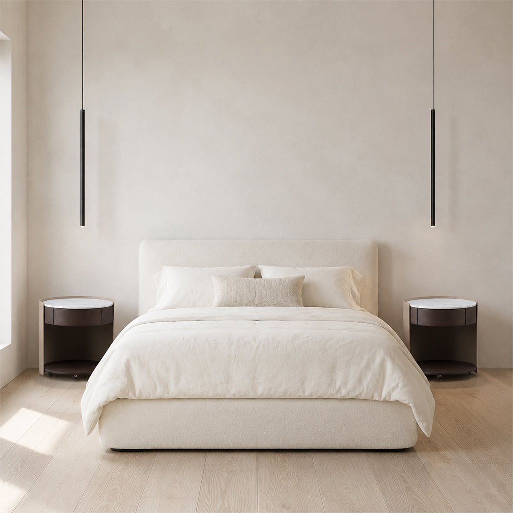 Saddle Leather Bedside Table NS-016