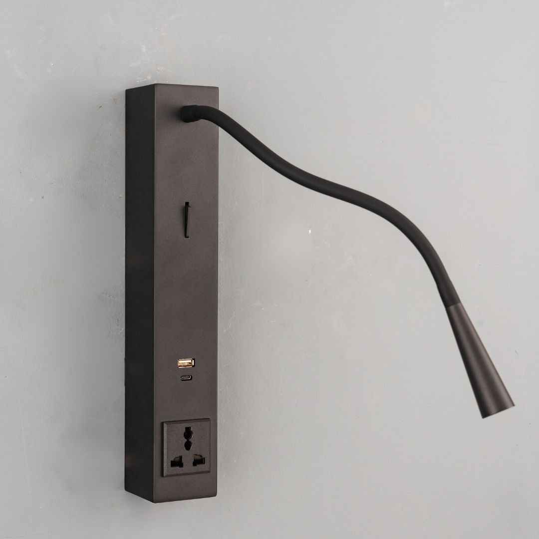 Sage Hotel Style Headboard/ Wall Reading Lamp Sage-Ez-WL(A)-02BK - Wall Lamps - ebarza Furniture UAE | Shop Modern Furniture in Abu Dhabi & Dubai - مفروشات ايبازرا في الامارات | تسوق اثاث عصري وديكورات مميزة في دبي وابوظبي