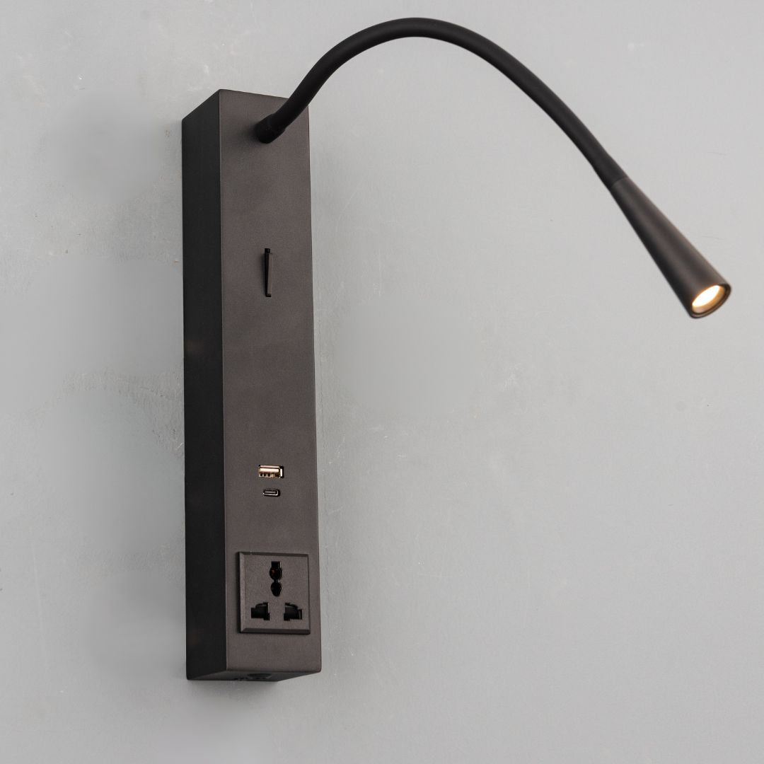 Sage Hotel Style Headboard/ Wall Reading Lamp Sage-Ez-WL(A)-02BK - Wall Lamps - ebarza Furniture UAE | Shop Modern Furniture in Abu Dhabi & Dubai - مفروشات ايبازرا في الامارات | تسوق اثاث عصري وديكورات مميزة في دبي وابوظبي