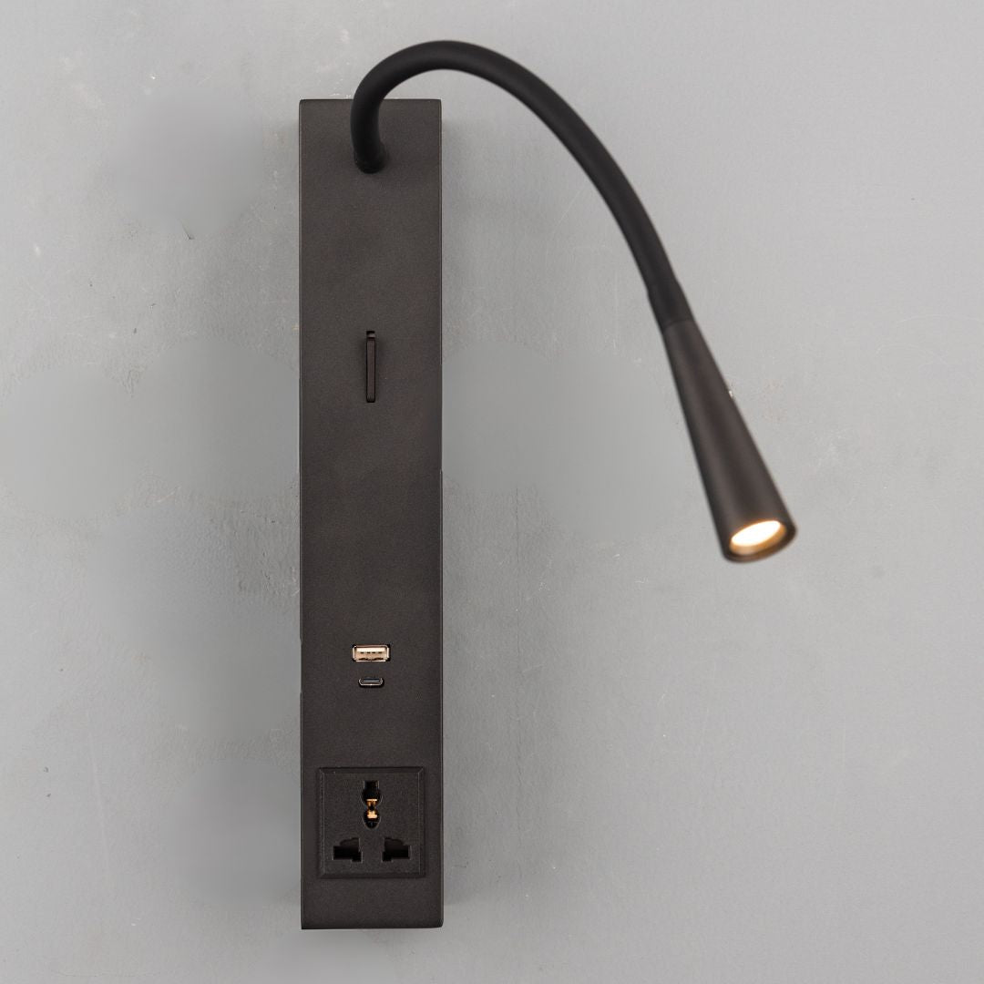 Sage Hotel Style Headboard/ Wall Reading Lamp Sage-Ez-WL(A)-02BK - Wall Lamps - ebarza Furniture UAE | Shop Modern Furniture in Abu Dhabi & Dubai - مفروشات ايبازرا في الامارات | تسوق اثاث عصري وديكورات مميزة في دبي وابوظبي