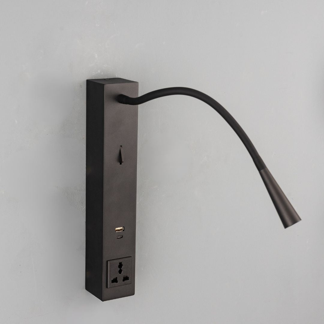 Sage Hotel Style Headboard/ Wall Reading Lamp Sage-Ez-WL(A)-02BK - Wall Lamps - ebarza Furniture UAE | Shop Modern Furniture in Abu Dhabi & Dubai - مفروشات ايبازرا في الامارات | تسوق اثاث عصري وديكورات مميزة في دبي وابوظبي