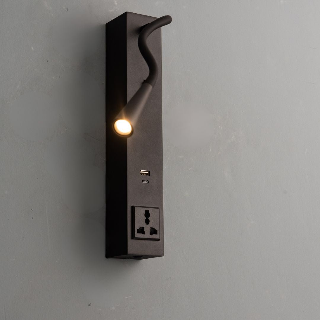 Sage Hotel Style Headboard/ Wall Reading Lamp Sage-Ez-WL(A)-02BK - Wall Lamps - ebarza Furniture UAE | Shop Modern Furniture in Abu Dhabi & Dubai - مفروشات ايبازرا في الامارات | تسوق اثاث عصري وديكورات مميزة في دبي وابوظبي