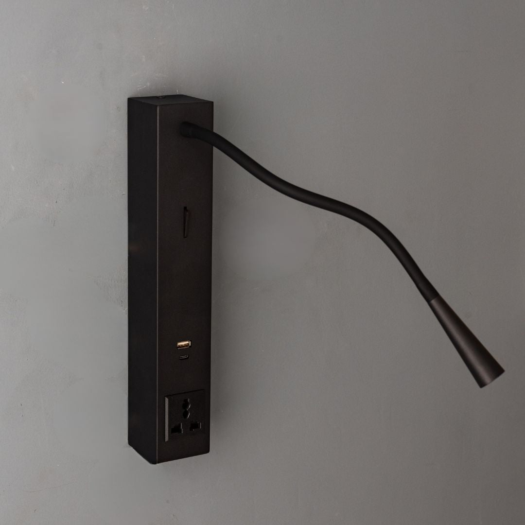 Sage Hotel Style Headboard/ Wall Reading Lamp Sage-Ez-WL(A)-02BK - Wall Lamps - ebarza Furniture UAE | Shop Modern Furniture in Abu Dhabi & Dubai - مفروشات ايبازرا في الامارات | تسوق اثاث عصري وديكورات مميزة في دبي وابوظبي