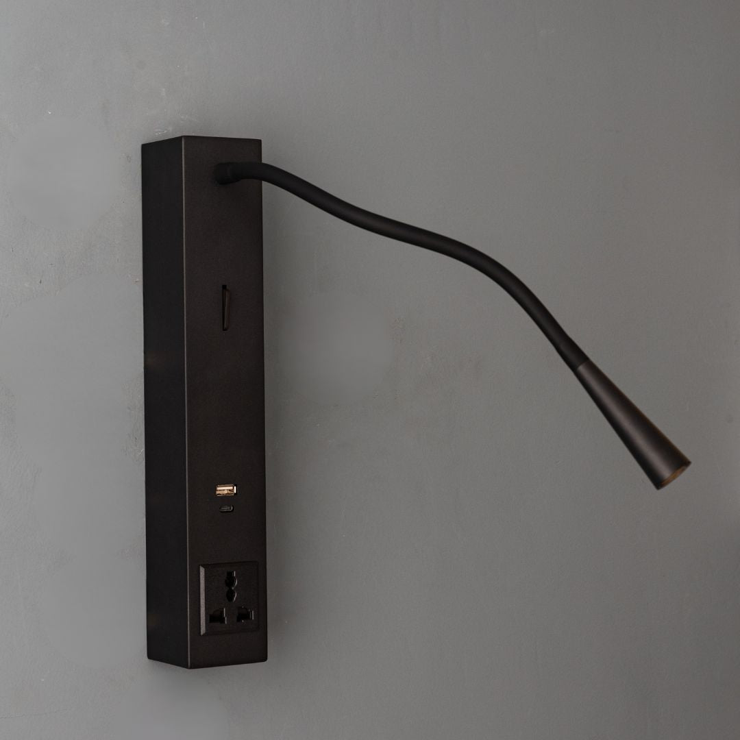 Sage Hotel Style Headboard/ Wall Reading Lamp Sage-Ez-WL(A)-02BK - Wall Lamps - ebarza Furniture UAE | Shop Modern Furniture in Abu Dhabi & Dubai - مفروشات ايبازرا في الامارات | تسوق اثاث عصري وديكورات مميزة في دبي وابوظبي