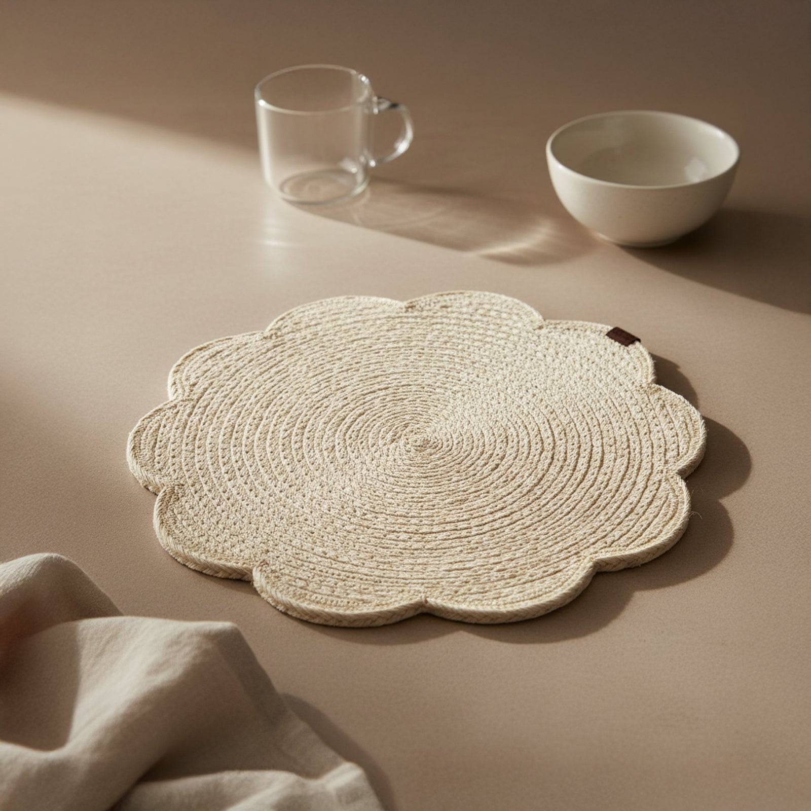 Sertica Paper Placemat - Beige - KXYO-2430/Beige - Placemats - ebarza Furniture UAE | Shop Modern Furniture in Abu Dhabi & Dubai - مفروشات ايبازرا في الامارات | تسوق اثاث عصري وديكورات مميزة في دبي وابوظبي