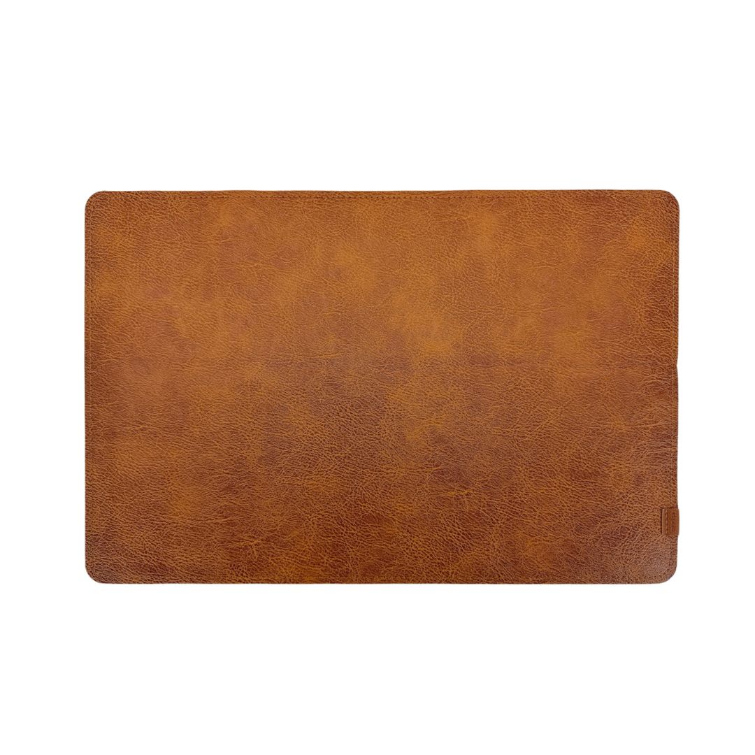 Set of 4 brown Beacon placemats with basket packaging, stylish and durable for dining table decoration.