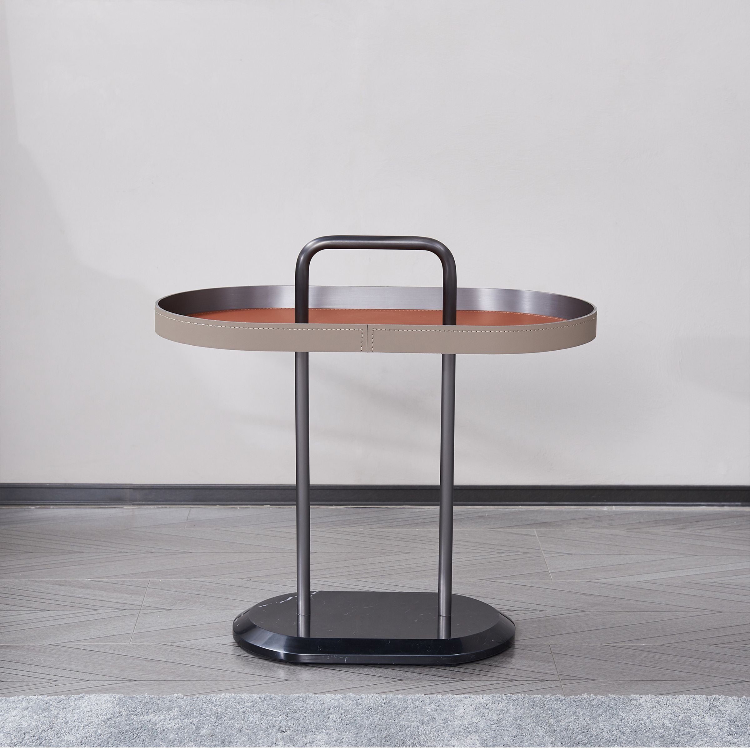 Geometric Round Bistro Side Table MLL-D114 -  Side Tables | طاولة جانبية بيسترو مستديرة هندسية - ebarza Furniture UAE | Shop Modern Furniture in Abu Dhabi & Dubai - مفروشات ايبازرا في الامارات | تسوق اثاث عصري وديكورات مميزة في دبي وابوظبي