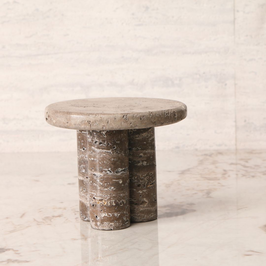 Pre-order 15 Days Delivery LIGHT BROWN Standing Marble Tray-L KC5040BL - Trays - ebarza Furniture UAE | Shop Modern Furniture in Abu Dhabi & Dubai - مفروشات ايبازرا في الامارات | تسوق اثاث عصري وديكورات مميزة في دبي وابوظبي