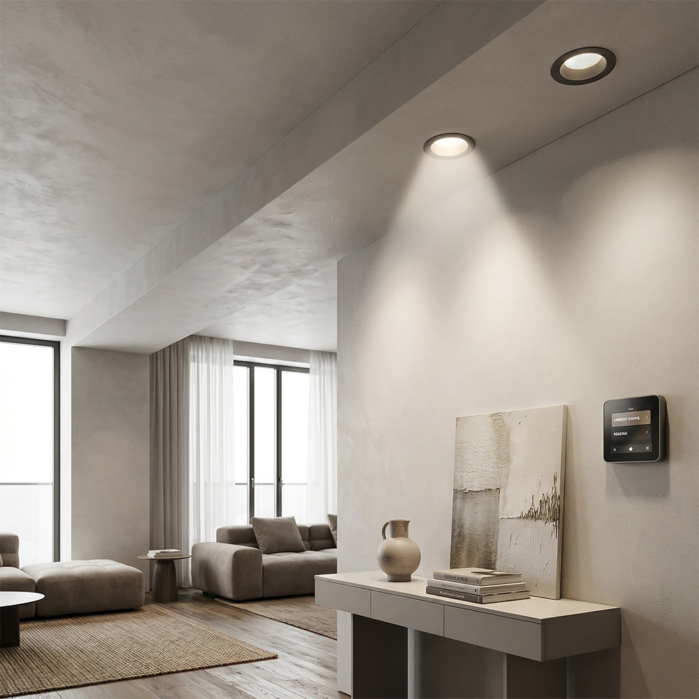 Smart ceiling light YND-XW01-12W from BEACON ceiling lamps, modern design with integrated LED and adjustable brightness.