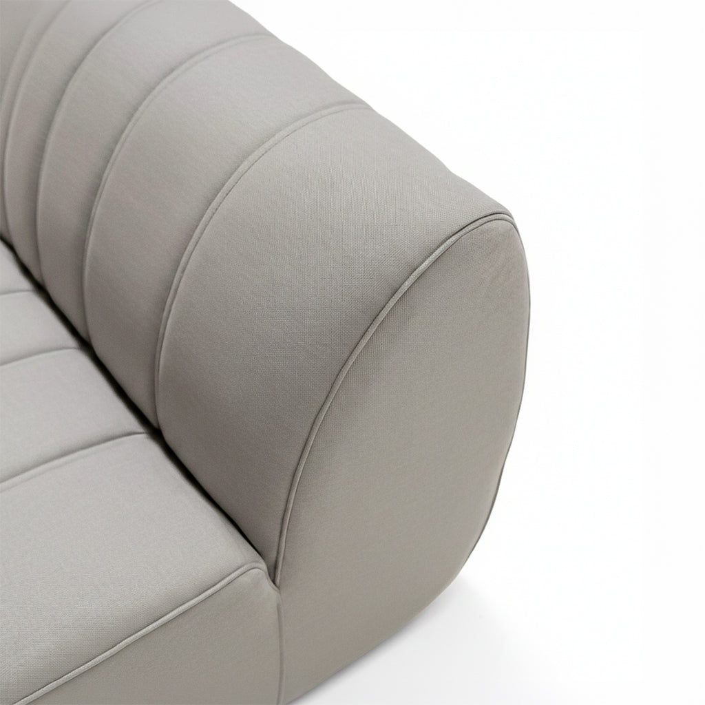 Outdoor BEACON Duna sofa center model LT-E-01BR with plush cushions and modern design, suitable for patio or garden lounging.