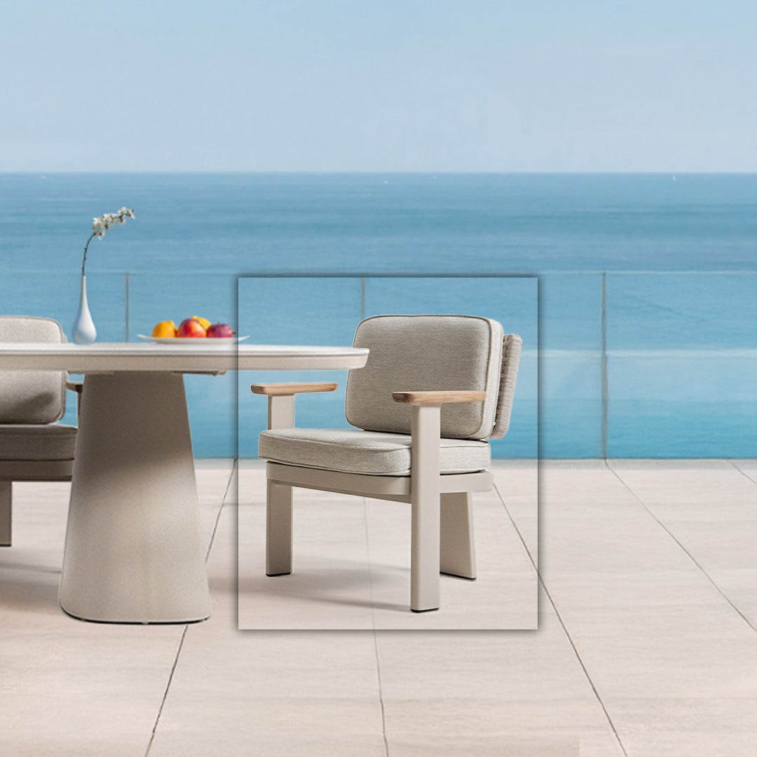Pre-order 25 Days Delivery Block Outdoor Dining/Armchair - KC8609N04ROP - Chairs - ebarza Furniture UAE | Shop Modern Furniture in Abu Dhabi & Dubai - مفروشات ايبازرا في الامارات | تسوق اثاث عصري وديكورات مميزة في دبي وابوظبي