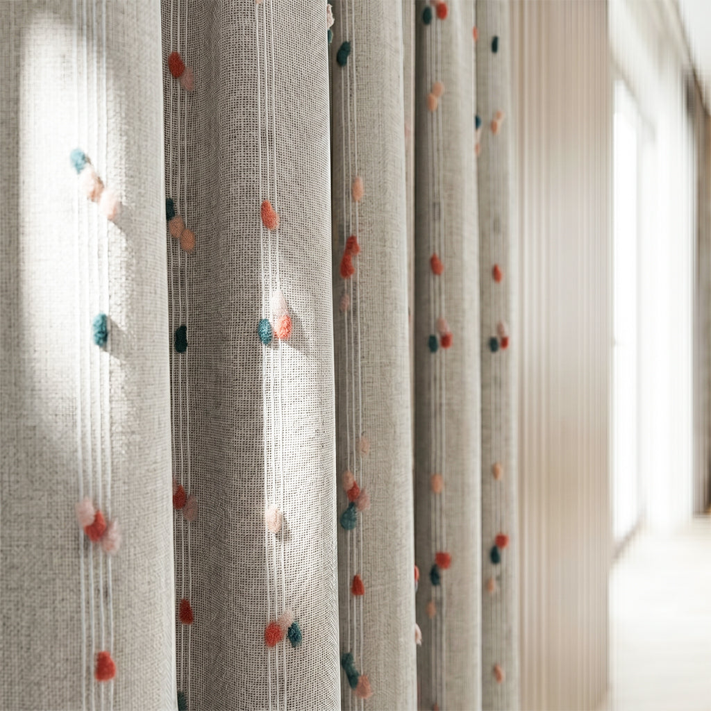 BEACON sprink decoration curtain fabric with colorful sprinkle pattern, ideal for curtains and drapes, CN685003-27 style.