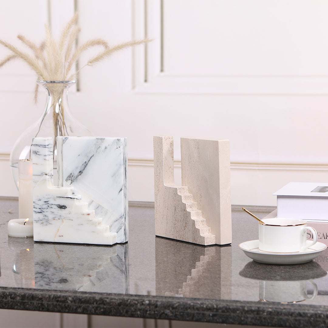 Staircase Sculpture KA3044B - Home Decor Figurines - ebarza Furniture UAE | Shop Modern Furniture in Abu Dhabi & Dubai - مفروشات ايبازرا في الامارات | تسوق اثاث عصري وديكورات مميزة في دبي وابوظبي