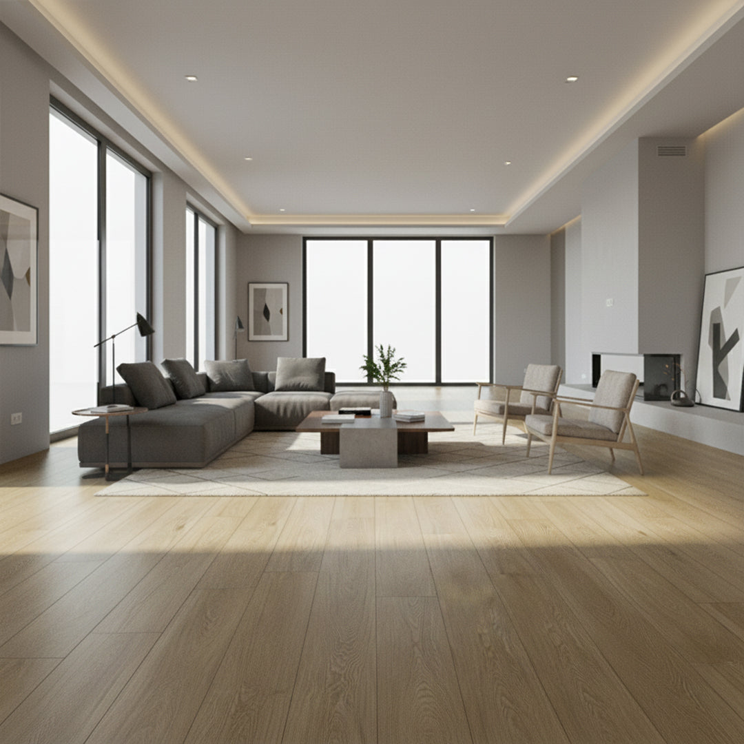 Stone Plastic Composite SPC Floor Parquet Set 2,208m2 - 122*18.1*0.6cm SPC FLOOR 2303-22 - Parquet - ebarza Furniture UAE | Shop Modern Furniture in Abu Dhabi & Dubai - مفروشات ايبازرا في الامارات | تسوق اثاث عصري وديكورات مميزة في دبي وابوظبي