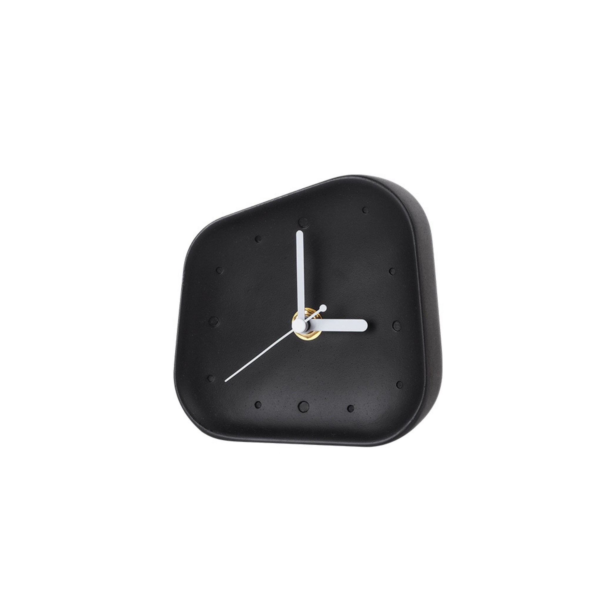 Buy Ink black square desk clock TCB290 ebarza Modern Furniture in Abu