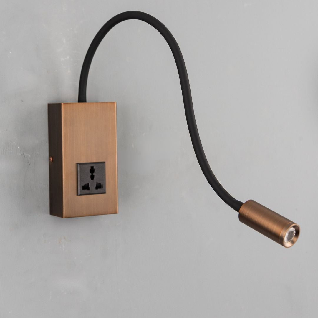 Tail Hotel Style Headboard/ Wall Reading Lamp Tail-Ez-WL(S)-28AB - Wall Lamps - ebarza Furniture UAE | Shop Modern Furniture in Abu Dhabi & Dubai - مفروشات ايبازرا في الامارات | تسوق اثاث عصري وديكورات مميزة في دبي وابوظبي