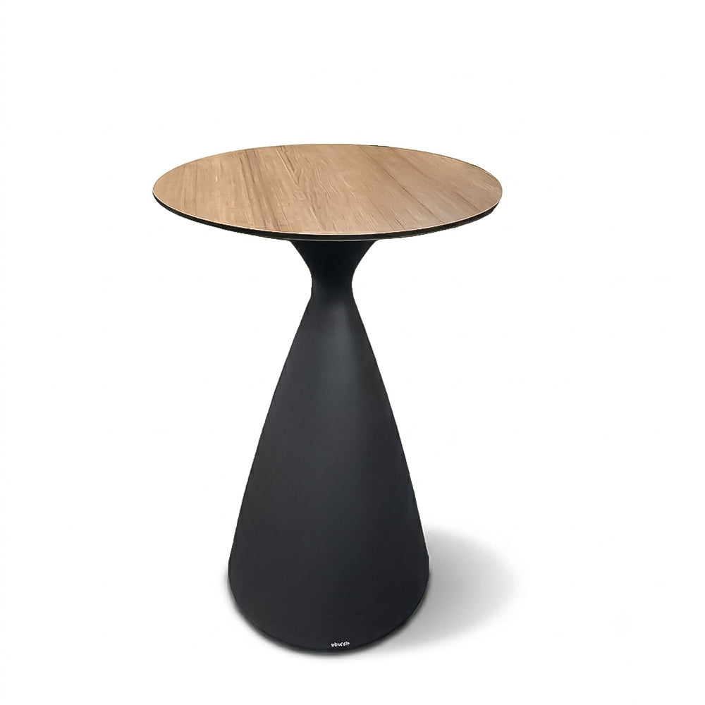 Outdoor aluminum bar table from BEACON Aether-Bar series, featuring sleek design and sturdy construction for outdoor use.