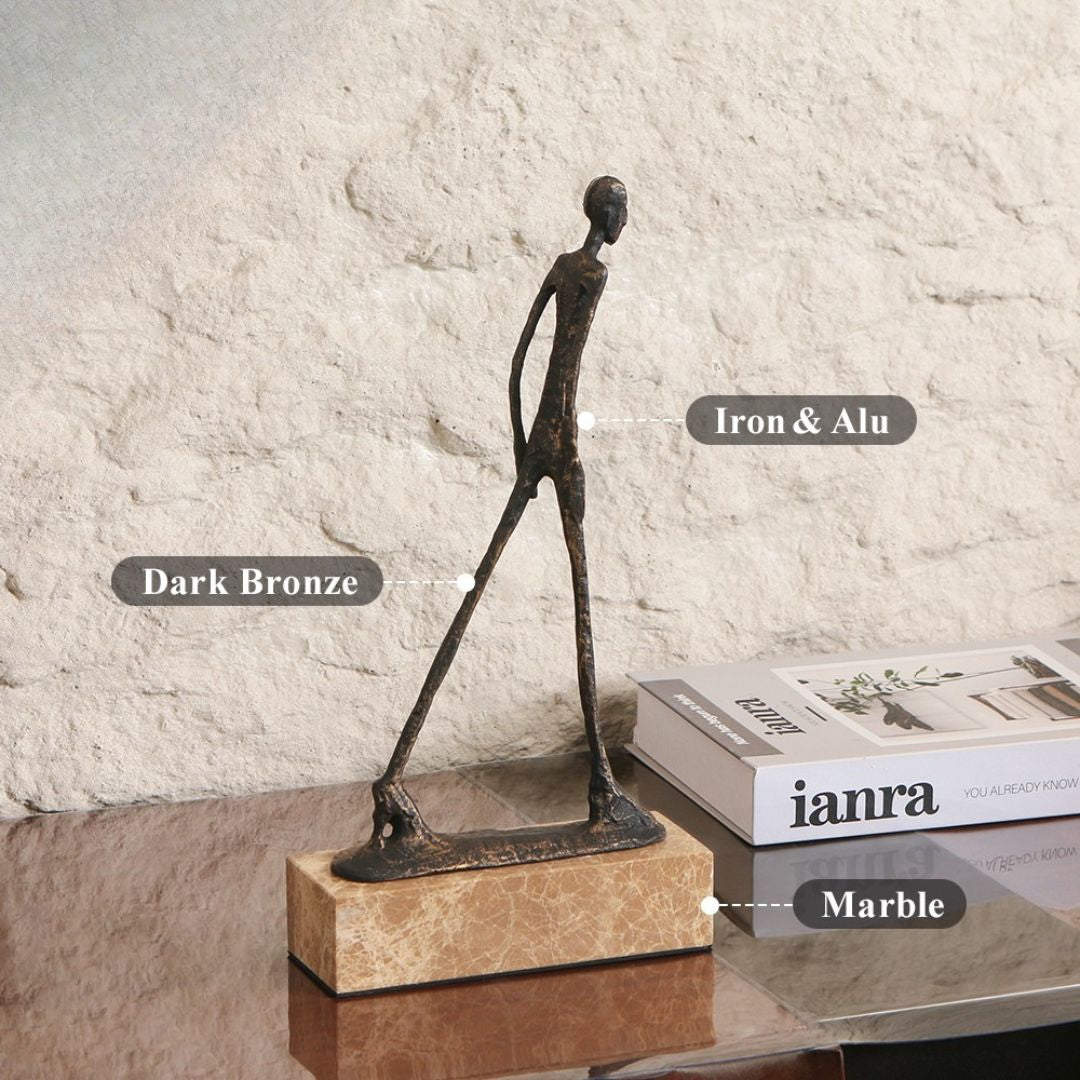 Pre-order 15 Days Delivery The Walker Sculpture KA5171A - Home Decor Figurines - ebarza Furniture UAE | Shop Modern Furniture in Abu Dhabi & Dubai - مفروشات ايبازرا في الامارات | تسوق اثاث عصري وديكورات مميزة في دبي وابوظبي