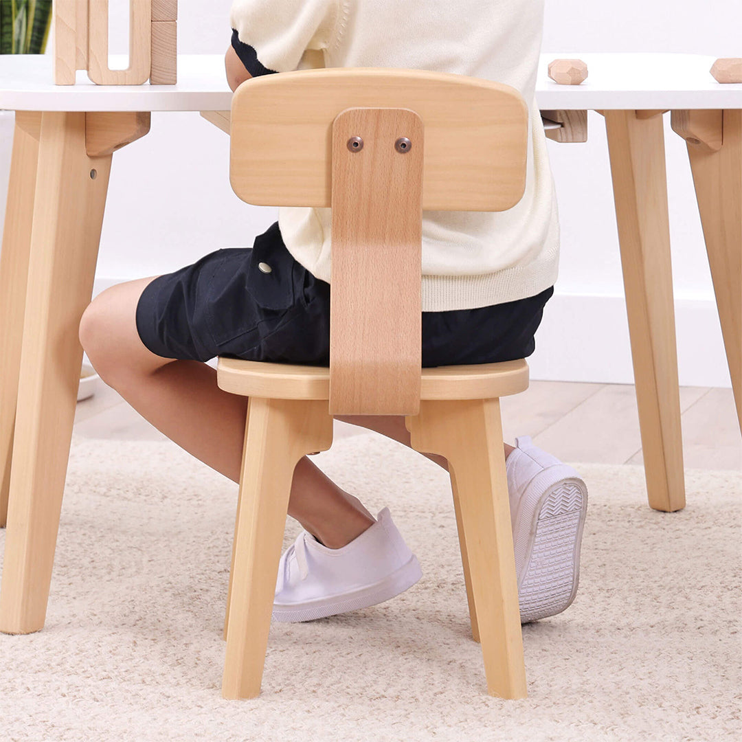 Boori Tidy Kids Chair BK-TICHv25/AD, wooden kids chair with a natural finish and sturdy design for children.