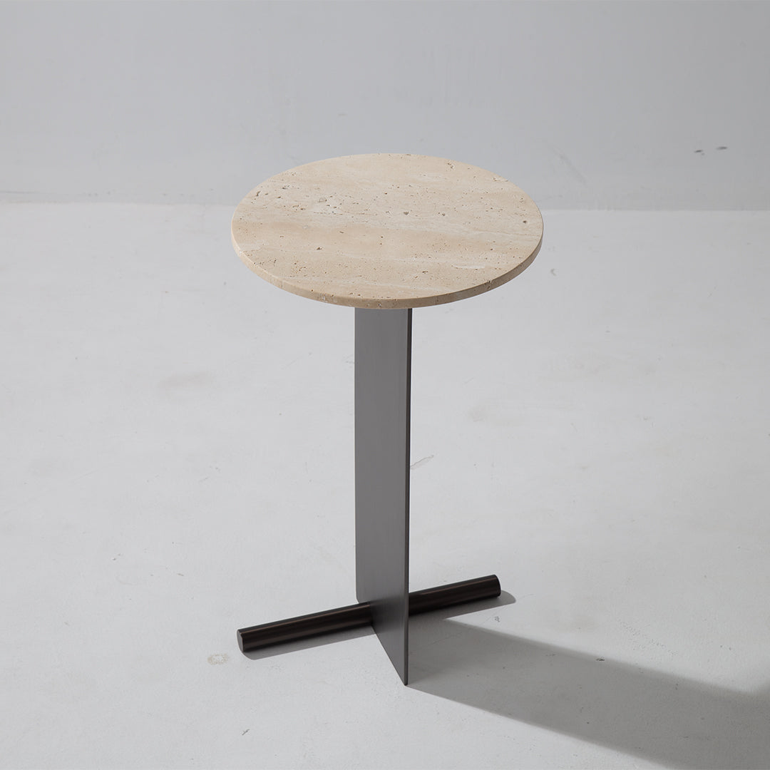 Travertine Coffee Table JA053-A - Coffee Tables - ebarza Furniture UAE | Shop Modern Furniture in Abu Dhabi & Dubai - مفروشات ايبازرا في الامارات | تسوق اثاث عصري وديكورات مميزة في دبي وابوظبي