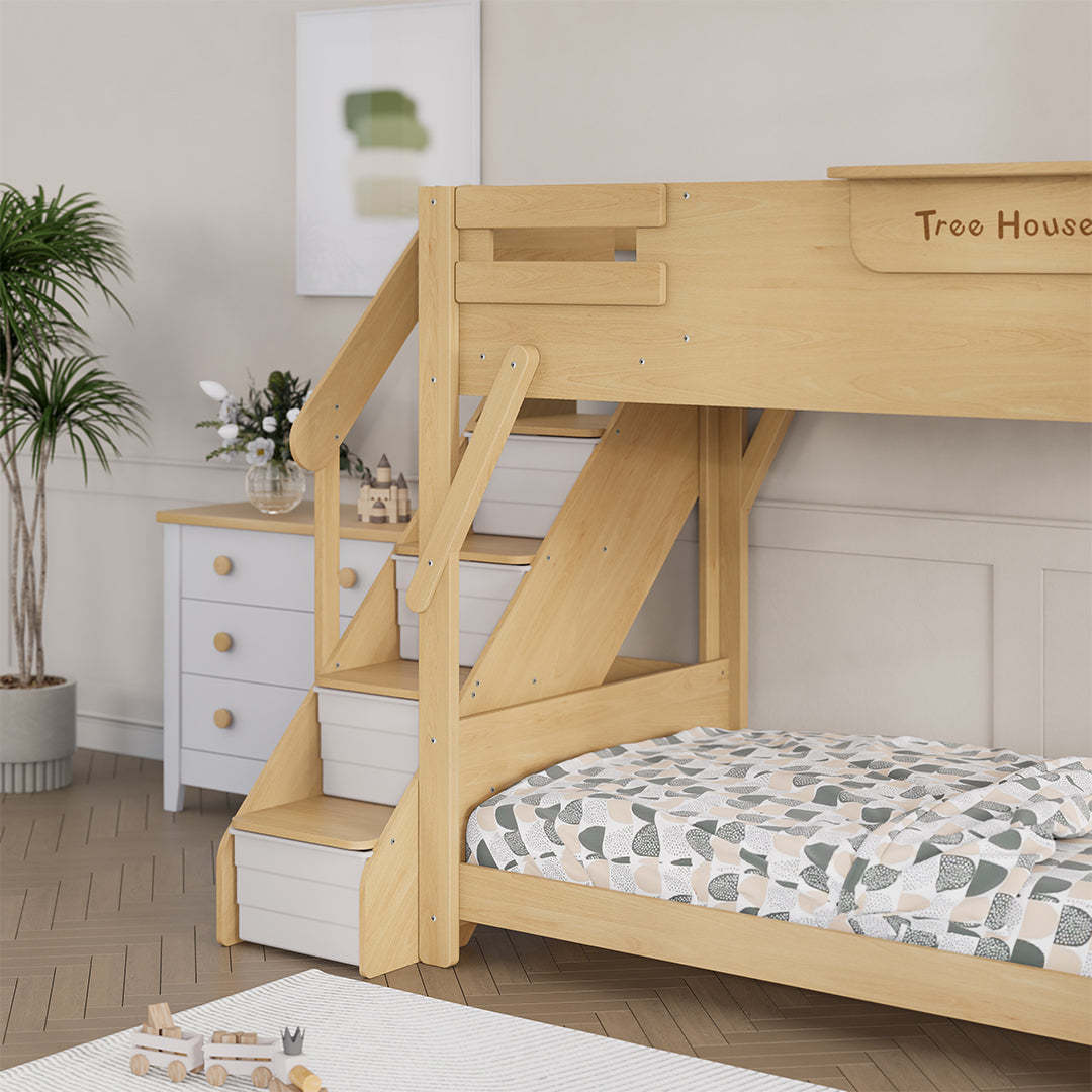 The King Tree House Double Kids Bed (mattress size 203x107x18cm) BK-PSPMATC/20310718 - BK-THKSLB/TEBH - BA-KSBRF/BH - BA-KSBCK/BH - BK-NESSV24/TEBH - BKT-KSBTC/WG - Kids Beds - ebarza Furniture UAE | Shop Modern Furniture in Abu Dhabi & Dubai - مفروشات ايبازرا في الامارات | تسوق اثاث عصري وديكورات مميزة في دبي وابوظبي