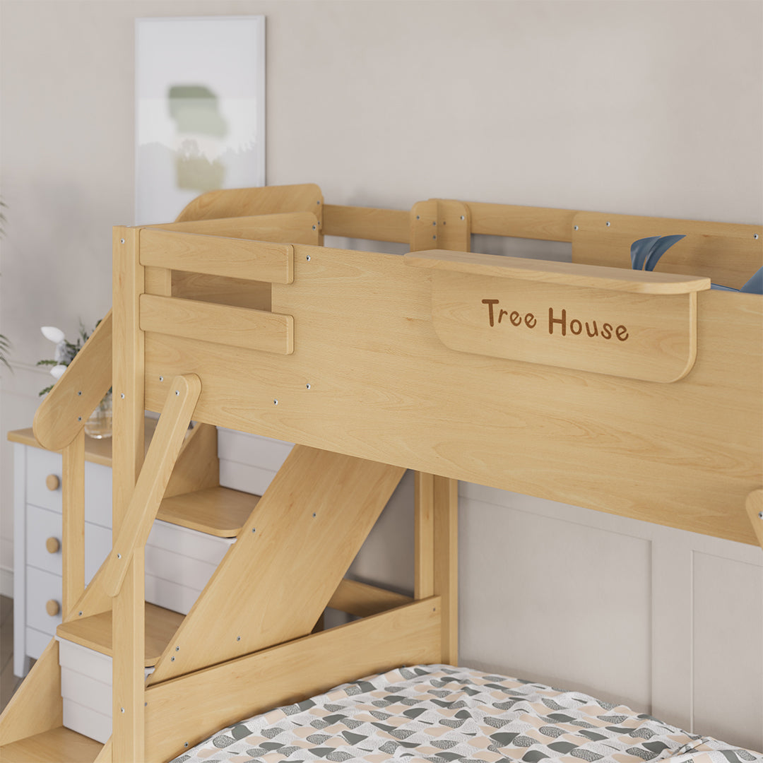 The King Tree House Double Kids Bed (mattress size 203x107x18cm) BK-PSPMATC/20310718 - BK-THKSLB/TEBH - BA-KSBRF/BH - BA-KSBCK/BH - BK-NESSV24/TEBH - BKT-KSBTC/WG - Kids Beds - ebarza Furniture UAE | Shop Modern Furniture in Abu Dhabi & Dubai - مفروشات ايبازرا في الامارات | تسوق اثاث عصري وديكورات مميزة في دبي وابوظبي