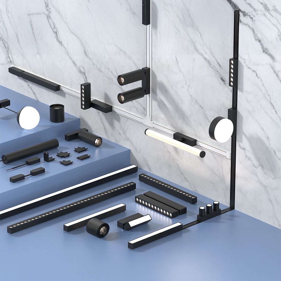 Cable Box For Ultra Thin Track Lighting YND26-CXH - Smart Track Lighting - ebarza Furniture UAE | Shop Modern Furniture in Abu Dhabi & Dubai - مفروشات ايبازرا في الامارات | تسوق اثاث عصري وديكورات مميزة في دبي وابوظبي