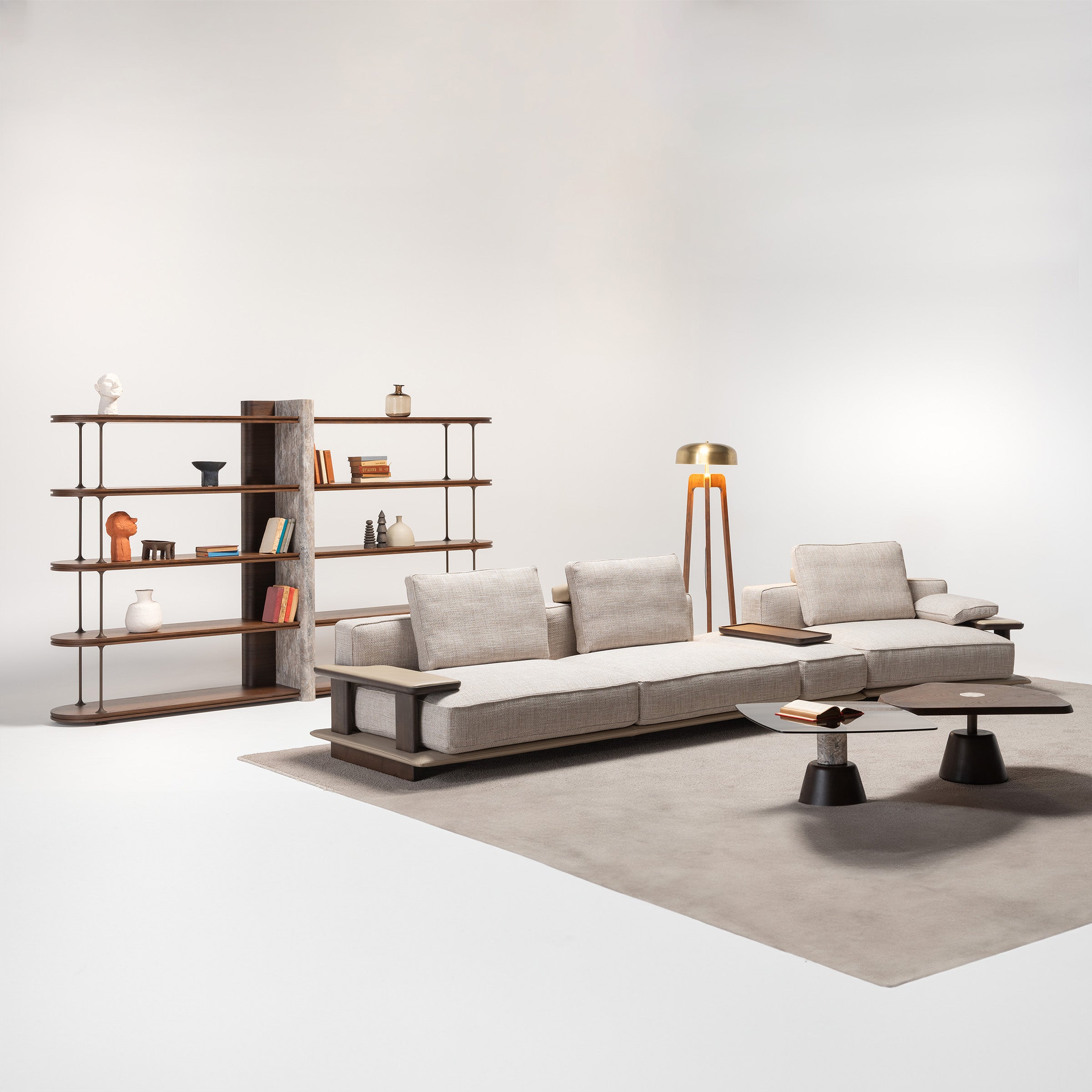 Odeon C Module With Right Arm 160cm for Odeon Sofa OD-C-M001 - Sofas - ebarza Furniture UAE | Shop Modern Furniture in Abu Dhabi & Dubai - مفروشات ايبازرا في الامارات | تسوق اثاث عصري وديكورات مميزة في دبي وابوظبي