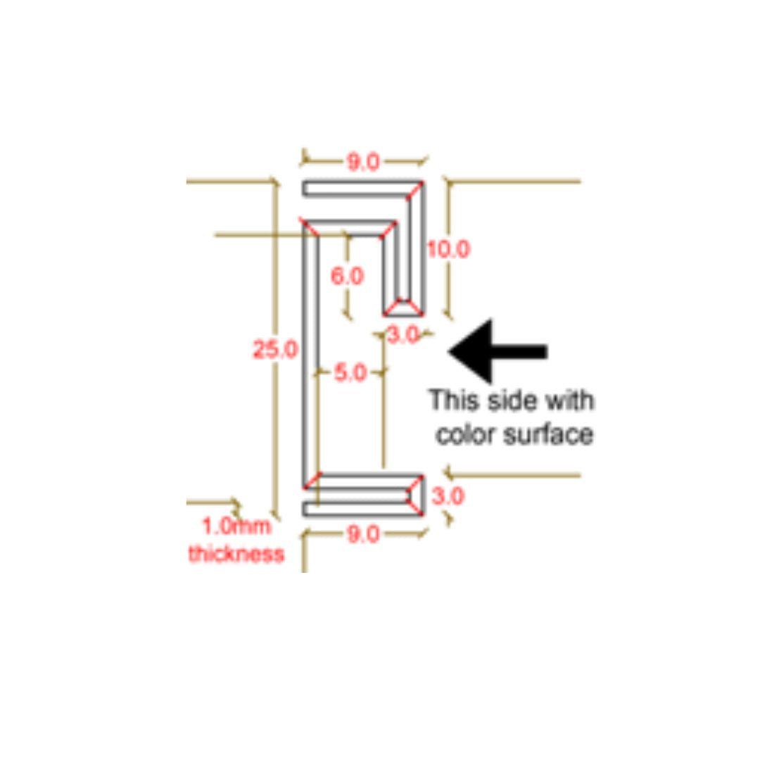 R20 304SS External Corner Skirting Accessories - Black - PR0069 - wall-panels-profiles - ebarza Furniture UAE | Shop Modern Furniture in Abu Dhabi & Dubai - مفروشات ايبازرا في الامارات | تسوق اثاث عصري وديكورات مميزة في دبي وابوظبي