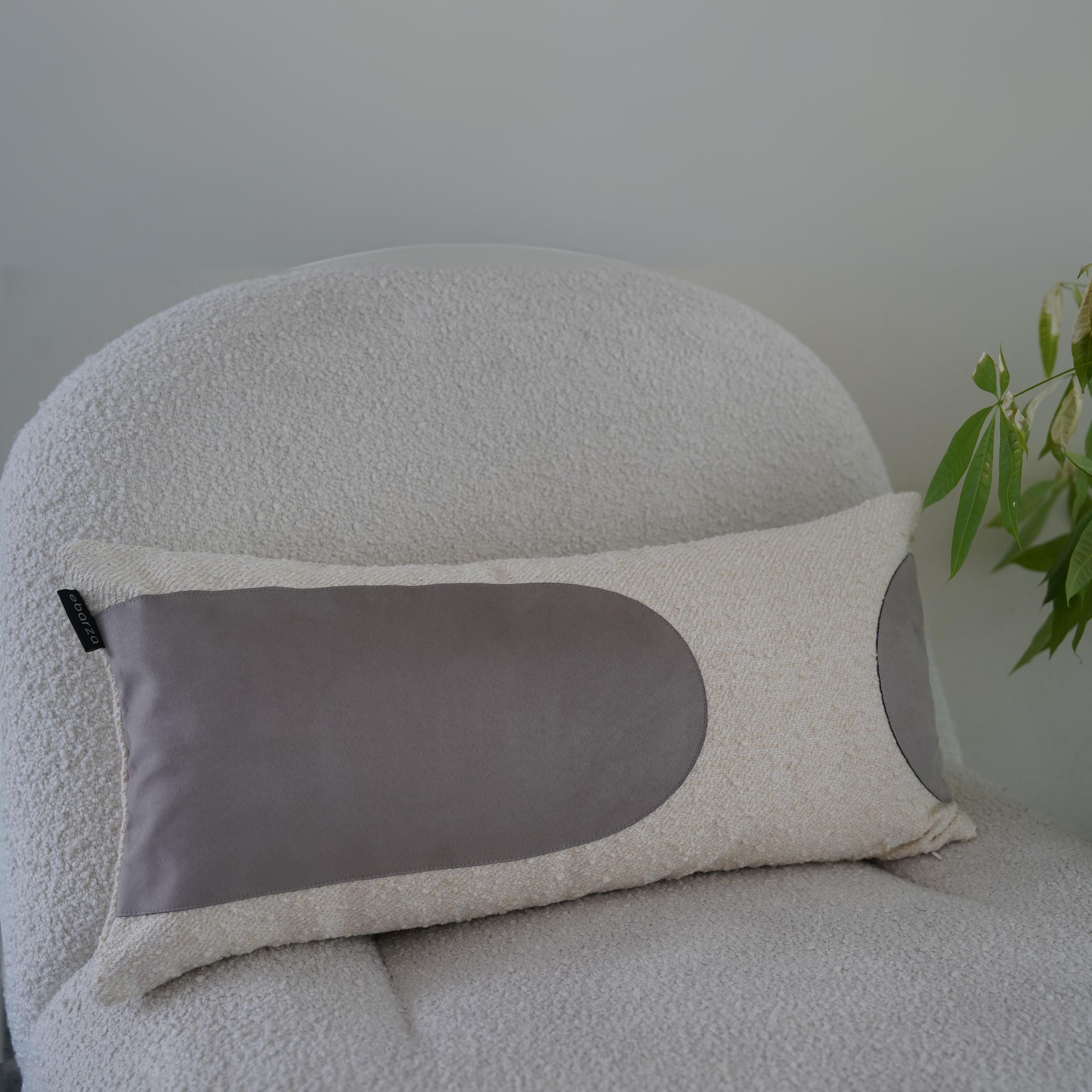 30x60cm Ebarza Buck Patchwork Cushion ECC139 - Cushions - ebarza Furniture UAE | Shop Modern Furniture in Abu Dhabi & Dubai - مفروشات ايبازرا في الامارات | تسوق اثاث عصري وديكورات مميزة في دبي وابوظبي