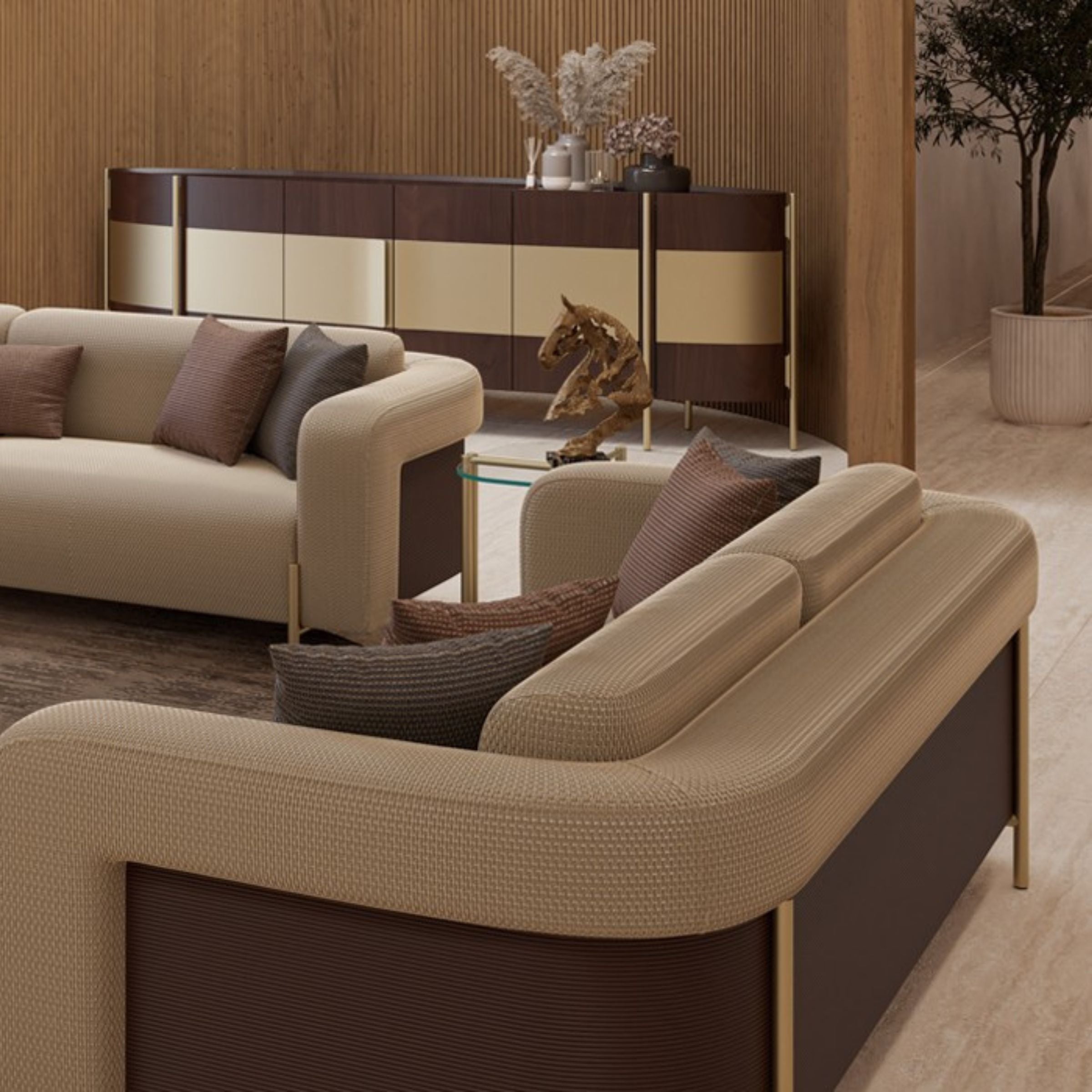Vega 4 Seater Sofa 300cm KOLVEGD01 -  Sofas | صوفا فيجا 4 مقاعد 300سم - ebarza Furniture UAE | Shop Modern Furniture in Abu Dhabi & Dubai - مفروشات ايبازرا في الامارات | تسوق اثاث عصري وديكورات مميزة في دبي وابوظبي