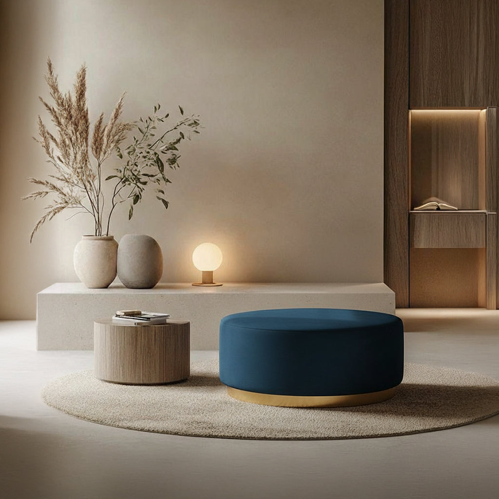 Velletri Pouff Tg-196-2-B - Poufs - ebarza Furniture UAE | Shop Modern Furniture in Abu Dhabi & Dubai - مفروشات ايبازرا في الامارات | تسوق اثاث عصري وديكورات مميزة في دبي وابوظبي