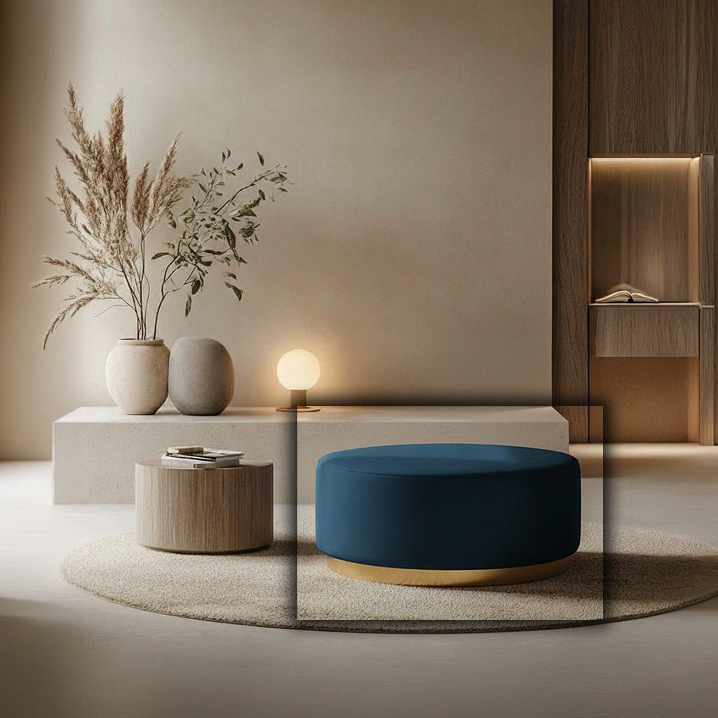 Velletri Pouff Tg-196-2-B - Poufs - ebarza Furniture UAE | Shop Modern Furniture in Abu Dhabi & Dubai - مفروشات ايبازرا في الامارات | تسوق اثاث عصري وديكورات مميزة في دبي وابوظبي