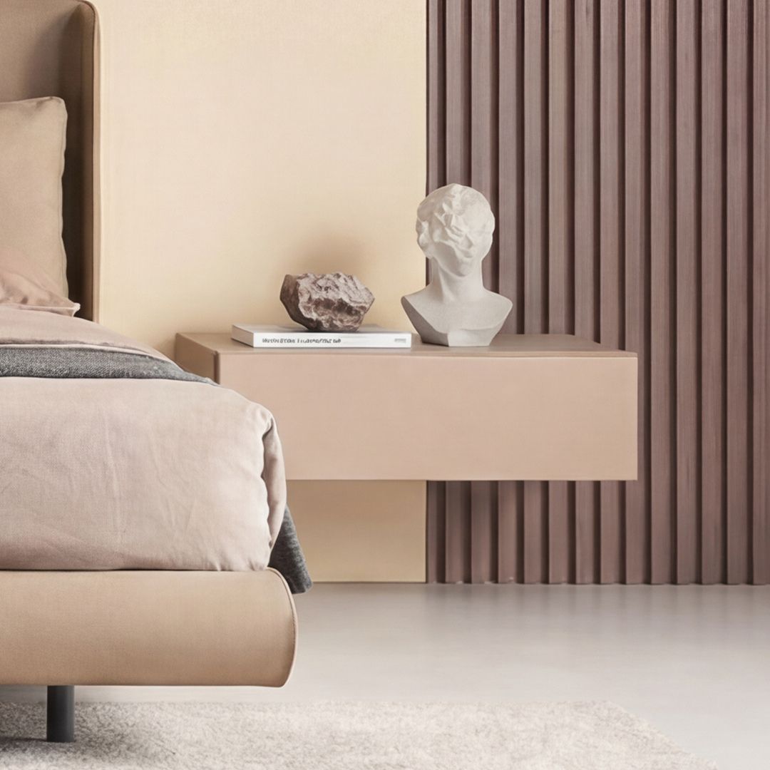 Vellum Suspended / Hanged Bedside Table - B style - TV-888 - Storage/TV Unites - ebarza Furniture UAE | Shop Modern Furniture in Abu Dhabi & Dubai - مفروشات ايبازرا في الامارات | تسوق اثاث عصري وديكورات مميزة في دبي وابوظبي