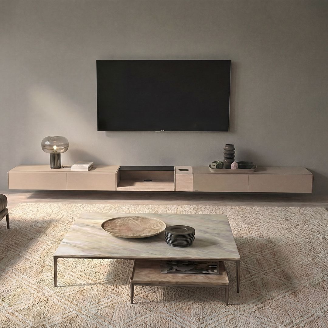 Vellum Suspended / Hanged TV Unit - Dresser - A style - TV-888 - Storage/TV Unites - ebarza Furniture UAE | Shop Modern Furniture in Abu Dhabi & Dubai - مفروشات ايبازرا في الامارات | تسوق اثاث عصري وديكورات مميزة في دبي وابوظبي
