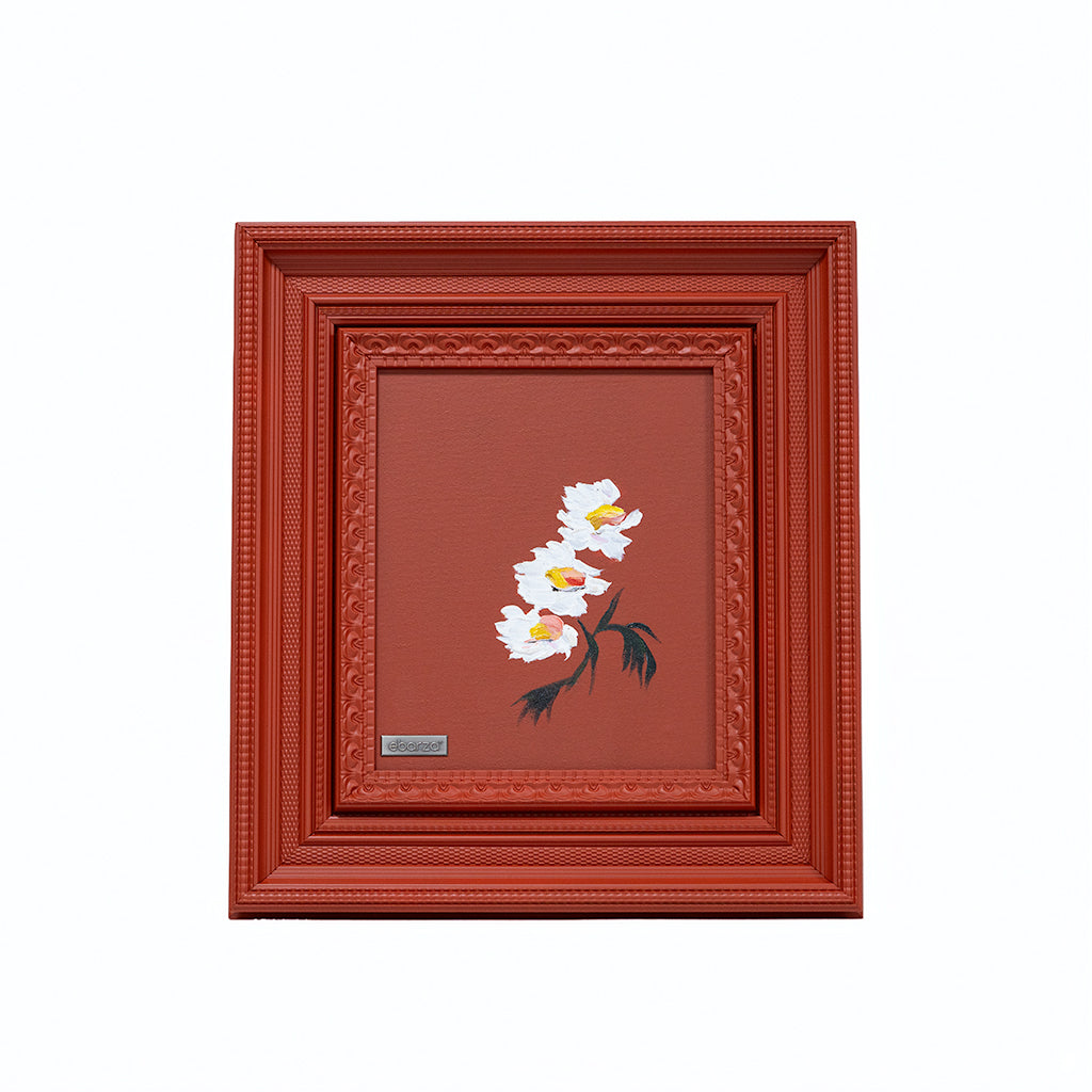 Verticus handmade wall painting art, 45x50cm, featuring abstract design in neutral tones, by BEACON (TYDG).