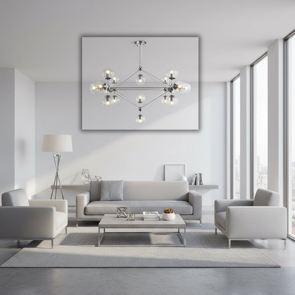 Vintage 15 Heads Bubble Chandelier Cy-Dd-309-15-Ch - Pendant Lamps - ebarza Furniture UAE | Shop Modern Furniture in Abu Dhabi & Dubai - مفروشات ايبازرا في الامارات | تسوق اثاث عصري وديكورات مميزة في دبي وابوظبي