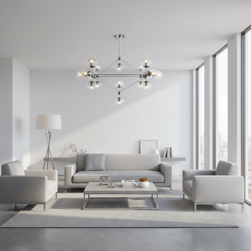 Vintage 15 Heads Bubble Chandelier Cy-Dd-309-15-Ch - Pendant Lamps - ebarza Furniture UAE | Shop Modern Furniture in Abu Dhabi & Dubai - مفروشات ايبازرا في الامارات | تسوق اثاث عصري وديكورات مميزة في دبي وابوظبي