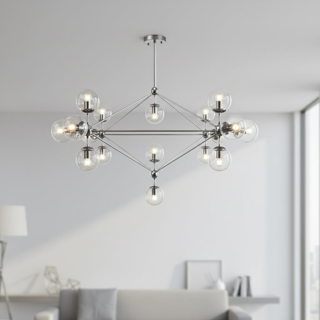 Vintage 15 Heads Bubble Chandelier Cy-Dd-309-15-Ch - Pendant Lamps - ebarza Furniture UAE | Shop Modern Furniture in Abu Dhabi & Dubai - مفروشات ايبازرا في الامارات | تسوق اثاث عصري وديكورات مميزة في دبي وابوظبي