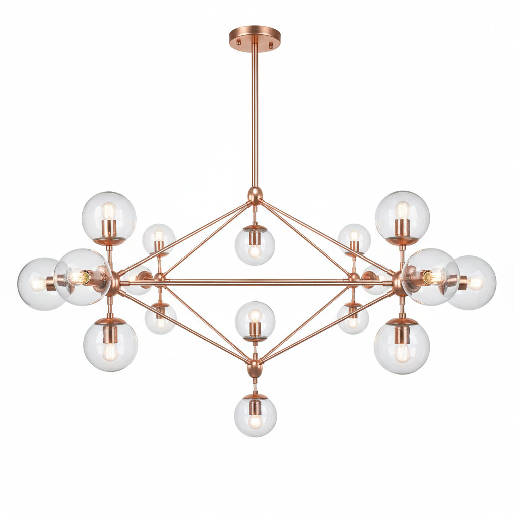 Vintage 15 Heads Bubble Chandelier Cy-Dd-309-15-Rg - Pendant Lamps - ebarza Furniture UAE | Shop Modern Furniture in Abu Dhabi & Dubai - مفروشات ايبازرا في الامارات | تسوق اثاث عصري وديكورات مميزة في دبي وابوظبي