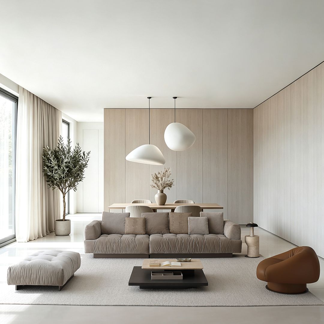 Pre-order 35 Days Delivery Volute Sofa With ottoman A2(Y)+A1(Z)+Ottoman JT MSTV-S028