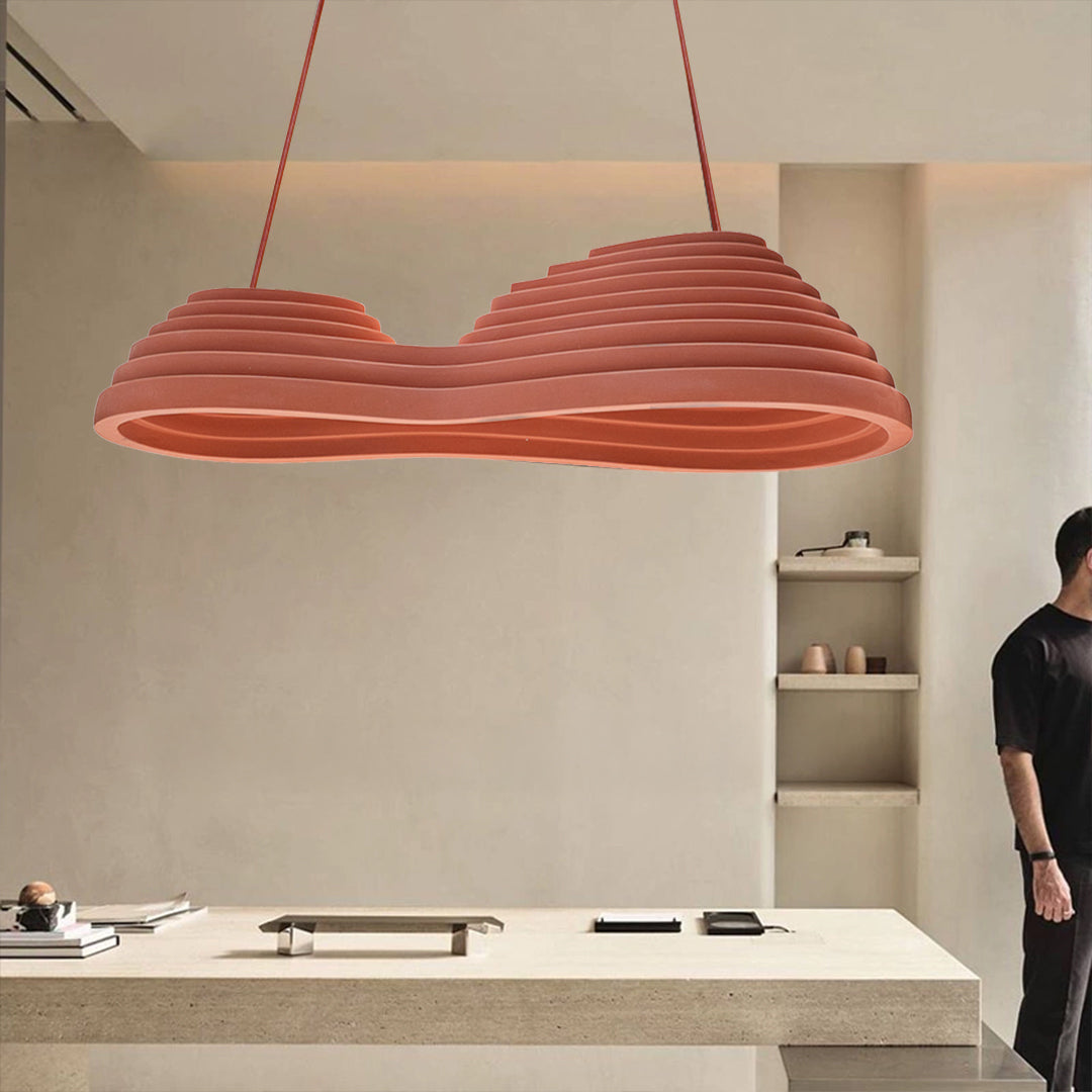 Wabi Sabi Brown Pendant Light HTD-IW1433-075-Red - Pendant Lamps - ebarza Furniture UAE | Shop Modern Furniture in Abu Dhabi & Dubai - مفروشات ايبازرا في الامارات | تسوق اثاث عصري وديكورات مميزة في دبي وابوظبي