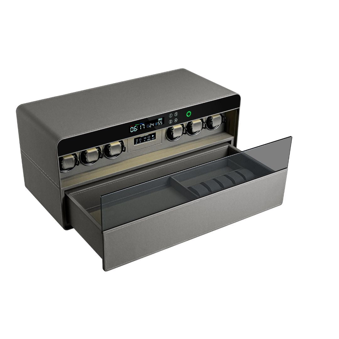 Watch Winder 6 Watchs CH9-ST053-T6-760 - Safe Box - ebarza Furniture UAE | Shop Modern Furniture in Abu Dhabi & Dubai - مفروشات ايبازرا في الامارات | تسوق اثاث عصري وديكورات مميزة في دبي وابوظبي